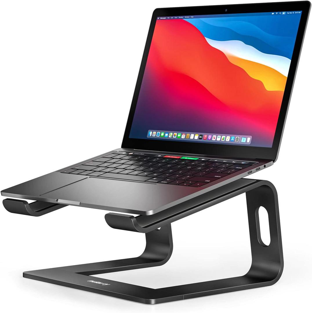 Nulaxy Laptop Stand, Ergonomic Aluminum Laptop Computer Stand, Detachable Laptop Riser Notebook Holder Stand Compatible with MacBook Air Pro, Dell XPS, HP, Lenovo More 10-15.6 Laptops