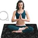 23.6"x35.4" Printed Grounding Mat with 15FT Grounding Wire, Grounding Therapy, Grounding Mat for Improve Sleep and Help with Anxiety