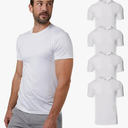 32 Degrees Mens 4 Pack Cool Crewneck T-Shirt | Anti-Odor | Quick Drying | 4-Way Stretch, Size XXL