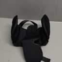 Travel Pillows for Airplanes, 360 Support Headrest Pillow with Eye Mask for Sleeping Long Flights, Travel Pillow for Car Road Trip, Car Headrest, Travel Accessories Stop Bobblehead, Black