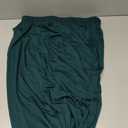Naggoo Midi Skirts for Women Summer Elastic High Waisted Basic Straight Skirt with Slit (Green, L)