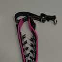 Mayerzon Martingale No Pull Collar for Medium Large Dogs, Patented Anti Pull Dog Collar with Buckle for Walking Training, with Neoprene Padding and Reflective Stitching, Adjustable(Hot Pink Trim, M)