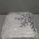 Christmas Throw Blanket Snowflake Couch Blanket Super Soft Flannel Throw Blanket Winter Plush Fuzzy Warm Bed Blanket Christmas Holiday Decor for Couch Bed 50"X60"