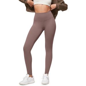 ODODOS Buttery Soft Lounge Yoga Leggings for Women 23" / 25" /28" High Waist Yoga Pants (Medium, Purple Taupe)