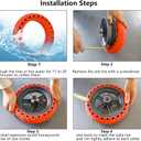 10x2.75/10x2.70-6.5 Electric Scooter Solid Tires: 70/65-6.5 Replacement Tubeless Wheel for Hover-1 Alpha& Hiboy Titan PRO& Evercross H5& Emove Cruiser& Hiboy max3& Kugoo G - Booster G2 Pro (2PCS)