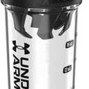 Under Armour UA 24oz Clarity Shaker Bottle Clear/Black OSFA