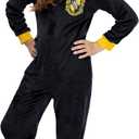 INTIMO Harry Potter Unisex Kids Hooded Pajama Union Suit - All 4 Houses Gryffindor, Slytherin, Ravenclaw, Hufflepuff (10-12)