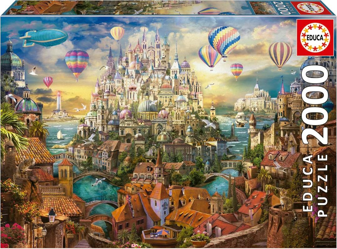 Educa - City of Dreams | 2000 Piece Puzzle for Adults. Measurements: 37.8" x 26.77". 14 Years Old (19944)