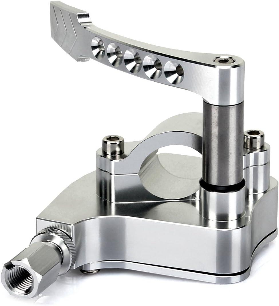 Universal 7/8" Handlebar Thumb Throttle, for Yamaha Banshee 350 Raptor 350 660R 700 YFZ450 Warrior 350 Bear Tracker 250, for Honda, for Suzuki, for Kawasaki, for Arctic Cat, Silver (Red)