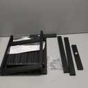 PASAMIC Adirondack Square Outdoor Side Table, HDPE Small Outdoor Table, Patio End Table for Patio, Pool, Backyard, Weather-Resistant, Easy Maintenance (Black) (Square 1-Tier)