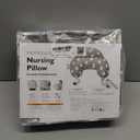 Momcozy Original Nursing Pillow for Breastfeeding-Pioneering Safety Fence- Wider Feeding Pillows for More Support for Mom & Baby- Easier Nursing & Hand Free- Fit for All, Removable Cotton Cover (Grey)