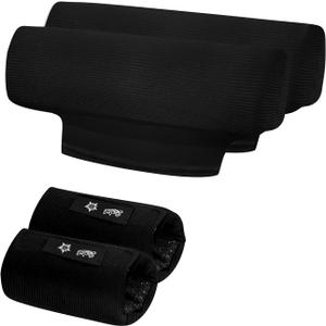 Underarm Crutch's Pad and Hand Grip Covers Universal Forearm Handle Padded Cushion Sets Accessories for Crutches (Black)