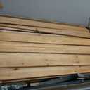 3 Panels No Dig Wood Privacy Screen, 42" H x 40" W Outdoor AC Fence