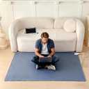 Heated Rug Mat, Heated Floor Mat with Adjustable Temperature 12 Hour Timer, Electric Heating Area Rug, Radiant Floor Heater, for Yoga (39x59inch/100x150cm)