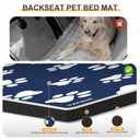 Non-Slip Pet Bed Mat for Back Seat Extender, Backseat Pet Bed Mat, Hair Resistant Dog Blanket for Hard Bottom Dog Car Seat Cover, Anti Slip Pet Linner Backseat Cover 54in X 24in