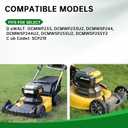 742P05642 Blades 21 Inch Mulching Mower Blade Compatible with D ewalt 21'' Models, C ub Cad et SCP21E, M TD Walk-Behind Mowers, Replaces 742-05642, DWO1DT233, S Shape Center Hole, 2 Pack