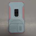 Case for iPhone 16 Plus with Slide Camera Cover+Screen Protector(2 Packs), Military Grade Shockproof Protective Cover, Rotated Ring Kickstand(A - Celadon+Pink)