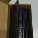 Geelin 6 Pcs Pet Gate Support Feet Freestanding Dog Gates Stabilizer Feet Plastic Triangle Reinforcement Fitting Dog Panel for Configurable Isolation Fence Free Standing Pet Gate Fence, Black