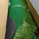 Golf Putting Green Indoor Outdoor Putting matt Professional Training Mat Practice Putting Mat with 3 Flags 1 Movable Cup 2 Slope Pad 5x10ft