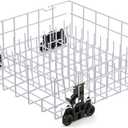 W10161215 Dishwasher Rack Replacement Parts for Whirlpool Dishrack Lower Rack Bottom Drawer Wheels Roller 20.75 x 21 x 7 Whirlpool DU1055XTVS0 DU915PWPS2 Dish Washer Rack Tray Assembly 1 Pack