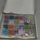 508pcs Rhinestone Handcrafted Beads, Including 264pcs Disco Ball Clay Rhinestone and 120pcs Spacer Beads Necklace Jewelry Making,DIY Shambhala Disco (10mm Multicolor)