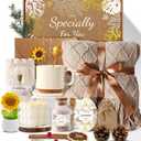 Coralogo Spa Gift Baskets for Women - Get Well Soon, Self Care, Relaxing Sunflower Gift Basket, 12pcs Spa Sets for Women, Luxury Gifts for Birthday Christmas Valentines Day Mothers Day