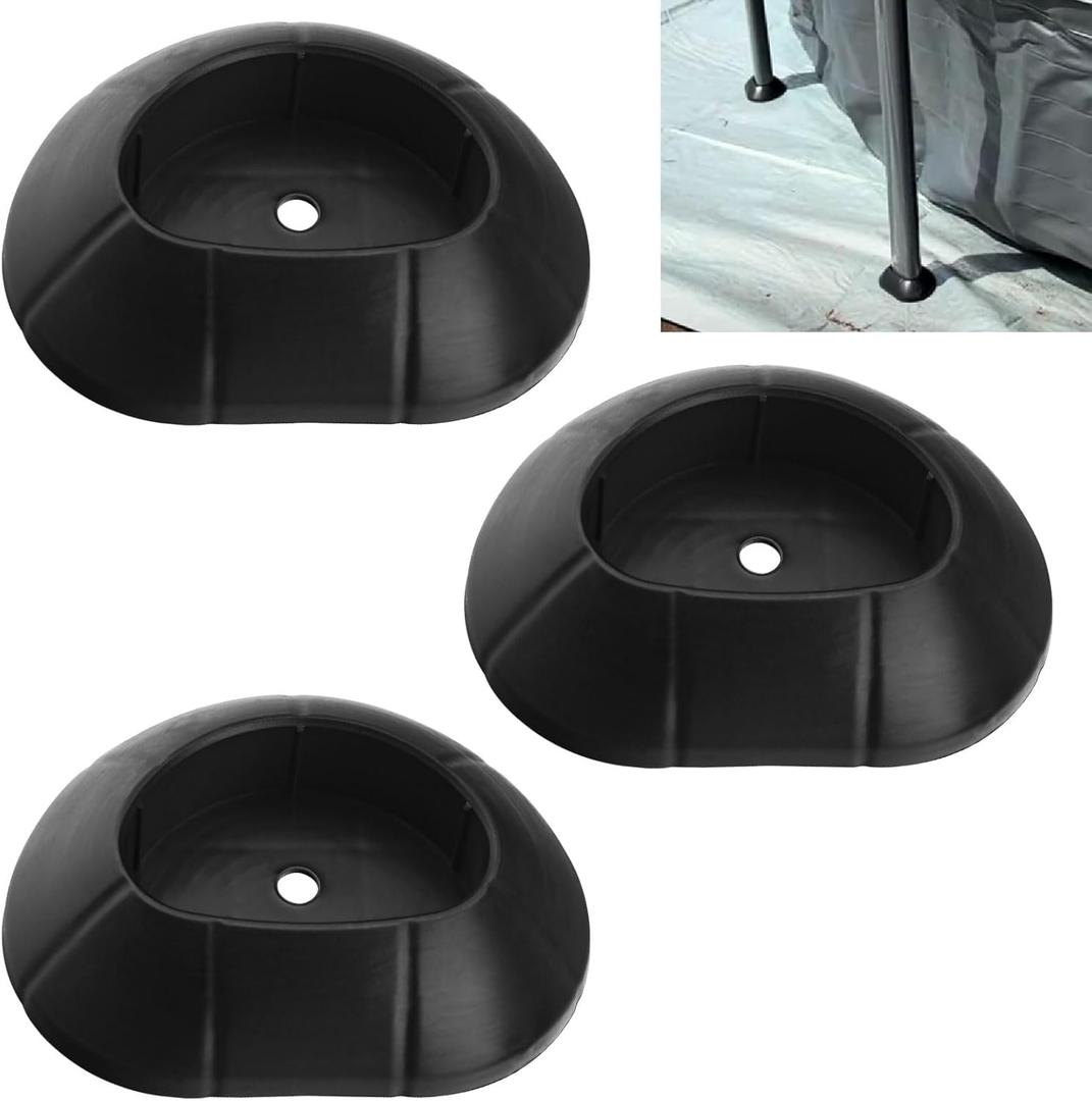 11453 Pool Leg Caps/Vertical Leg End Cap Compatible with Intex Ultra Frame Above Ground Swimming Pools 15ft - 26ft, Fits 28301TT, 28303SR, 28321EH, 28323EH and More (3 Pcs)
