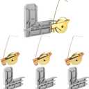 HUIKANGSHENG 4 Sets Sliding Screen Door Rollers,1-1/4" Concave Steel Ball Bearing,with Screen Door Corner Insert, Screen Door Roller Replacement Kit Compatible with Arcadia