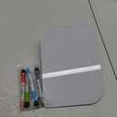 TSJ OFFICE Small Desktop Whiteboard - 12 X 8 Inches Glass Dry Erase Board with Stand, Desk Board Buddy for Home, Office, School Supply