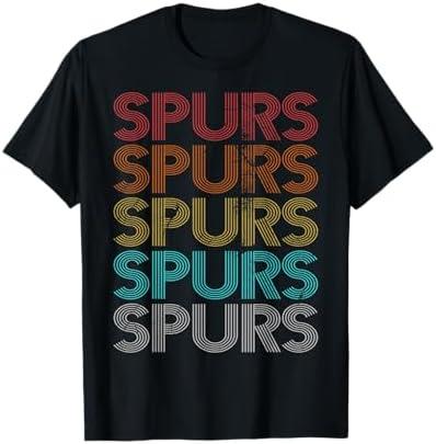 Retro Vintage Spurs T-Shirt, M