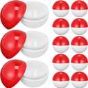 Veemoon Gumball Machine Capsules, 60pcs Vending Machine Capsules Small Plastic Boxes Small Round Plastic Classic Clear Containers for Prizes Party Favors Supplies Surprise Stuffer DIY Craft 50mm