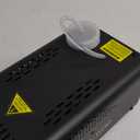 Fog Machine Smoke Machine, 18 LED Lights with 13 Colors, 600W and 2500CFM Fog, Wireless&Wired Remote control, Perfect for Wedding, Halloween, Party and Stage Effect (BLACK)