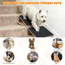 3 Pack Adjustable Dog Ramp for Stairs, Upgraded Anti-Slip Stair Pet Step for Small Dogs with Soft Carpet Surface, Portable Dog Stairs for Small Dogs & Cats – Ideal for Elderly & Injured Pets