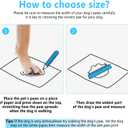 Dog Shoes, Dog Sandals for Hot Pavement, Non-Slip Waterproof Dog Booties for Winter Snowy Day and Summer, Adjustable Straps Easy-Clean Beach Outdoor Pet Boots Rugged Sole-4Pcs Blue