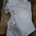 2-Cabinet White Makeup Vanity Dressing Table with Adjustable Mirror, 6-Shelves Power Outlet, for Women Girls Bedroom