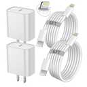 iPhone Fast Charger, iPhone Charger Fast Charging 2Pack PD 6FT Type C Quick USB C to Lightning Cable Cord Fast Charger iPhoneUSB C Wall Block Plug for iPhone14 13 12 11 Pro Max XR XS X, iPad, AirPods