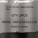 SOLUDE 2 Pack Glass Suction Cup, Aluminium Heavy Duty Vacuum Lifter for Moving Glass/ Window/ Tiles/ Mirror/ Granite, Double Gripper Sucker Plate, Yellow