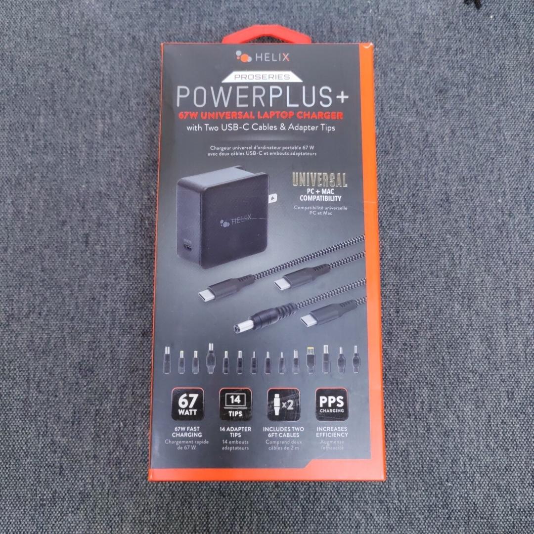 Helix Power Plus 67W Universal Laptop Charger