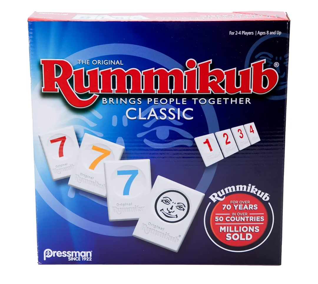 Pressman Rummikub - The Original Rummy Tile Game | Exciting Family Game of Strategy and Luck | Promotes STEM Skills | For Kids, Teens, Adults | 2-4 Players, Ages 8+