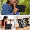 Case for Blackview ZENO 1 8-Inch Tablet Shockproof Silicone Protective Cover with Kickstand, Drop-Resistant Business Style (Black)