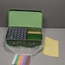 60 Slots Seed Storage Organizer, Metal Seed Saving Box with Lid and Safety Locks, Seed Bin Seed Storage Container with 20 Seed Envelopes and 20 Labels, 3 Compartments, Perfect for Flower Plants Garden