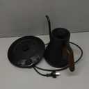 INTASTING Gooseneck Electric Kettle with 1 Temperature Control for Pour Over Coffee & Tea, Quick Heating, BPA-Free Stainless Steel, Built-in Brew Timer, 1500W/0.9L (Black Walnut)