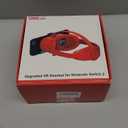 VR Headset for Nintendo Switch & Switch OLED, Upgraded Switch Virtual Reality Glasses with Adjustable HD Lenses and Comfortable Head Strap, Labo VR Kit 3D Goggles for Switch Accessories (Orange)