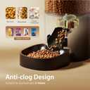 IMIPAW Automatic Cat Feeders, 3L Timed Cat Dry Food Dispenser, Dual Power Supply, Programmable Portion Size, 1-6 Meals Per Day, Auto Pet Feeder for Cats and Small Dogs, with Desiccant Bags