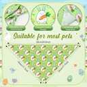 Abbylike 100 Pcs Easter Dog Bandanas Bulk Bunny Egg Carrot Bandanas for Dogs Triangle Kerchief Bibs Scarf Set for Pet Costume Easter Photo Props Accessories Pet Shops, 25 Styles (25.6 x 17.7 x 17.7)