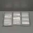 Aubeco 1200pcs Plastic Bags, 3 x 5 inch 2 mil Jewelry Bags, Clear Small Zip Bag, Resealable Zip Bag for Small Business, Storage, Candy