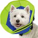 Dog Cone Collar, Adjustable Cone for Dogs to Stop Licking, Soft Dog Cone Alternative for Small Dogs, Pet Recovery Collar After Surgery with Quick Release Buckle, Blue S