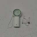 JISULIFE Portable Handheld Turbo Fan [16H Max Cooling Time], 4000mAh USB Rechargeable Personal Battery Operated Lash Small Pocket Fan with 5 Speeds for Travel/Outdoor/Vacation/Concerts - Green