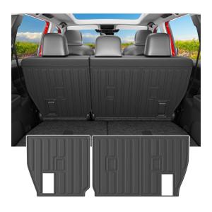 powoq 7 Seats Cargo Mat Compatible with 2024-2026 Lexus TX350 TX500H TX550H+ Trunk Mat Cargo Liner TPE Backrest Trunk Liner Replacement for 2024 2025 2026 Lexus TX Accessories