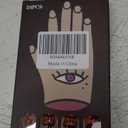 Pack of 24 Halloween Press on Nails Medium Square - SHANRUN Pink Colorful Fake Nails Press ons French Nail Art Tip Glue on Nails Full Cover Acrylic False Nails with Pumpkin Spider Web Ghost Design Women